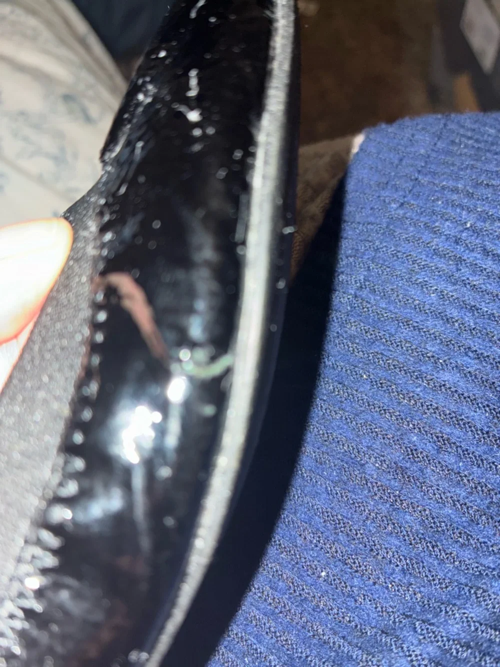Tory Burch ballet flats 9M black enamel circular logo flat - Picture 5 of 5